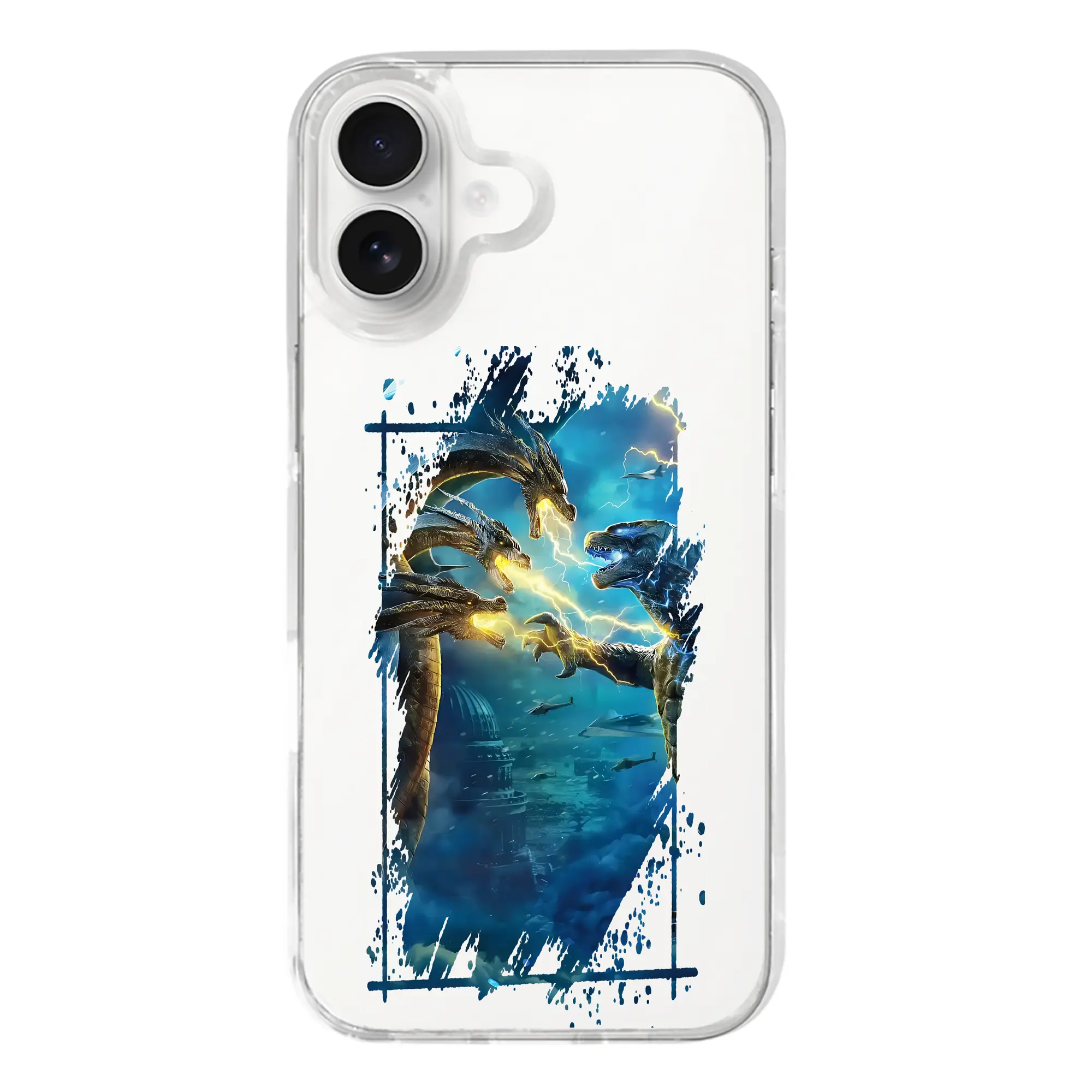 ゴジラ グッズ,キングギドラ - iPhone 17シリーズ 透明スマホケース – 薄型・耐衝撃・精密フィット保護カバー